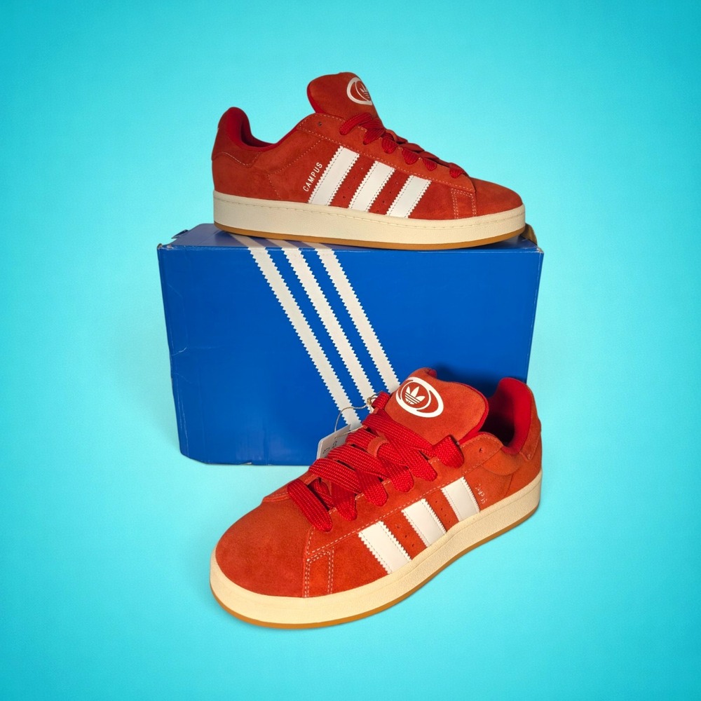 Adidas Campus 00s Better Scarlet Cloud White Red Suede H03474 Mens 11.5